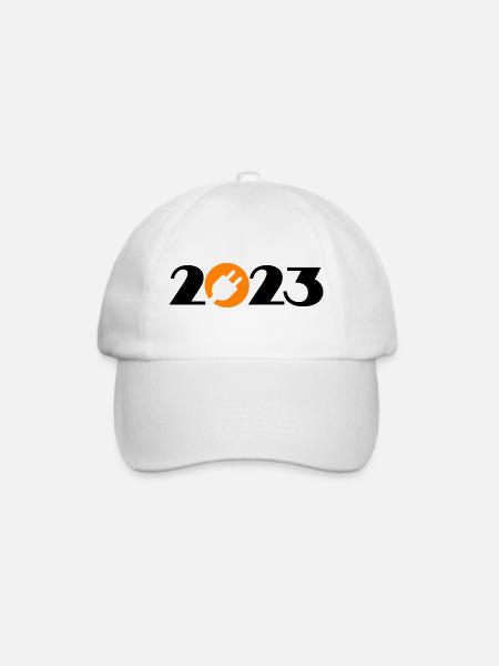 Elektriker 2023, Elektroniker 2023 - Baseballkappe - Weiß/Weiß