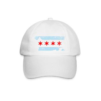 Chicago Illinois - Baseballkappe - Weiß/Weiß - Vorne