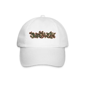 Junglist Camo Graffiti DNB Drum n Bass - Baseballkappe - Weiß/Weiß - Vorne