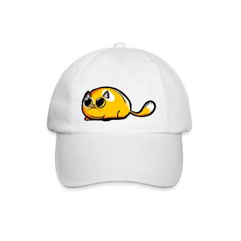 Orange Katze bunte Cartoon Comic - Baseballkappe - Weiß/Weiß - Vorne