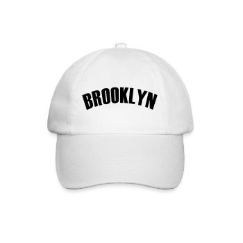 brooklyn shirt - Baseballkappe - Weiß/Weiß - Vorne