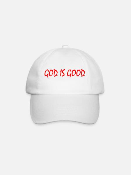 God is good - Baseballkappe - Weiß/Weiß