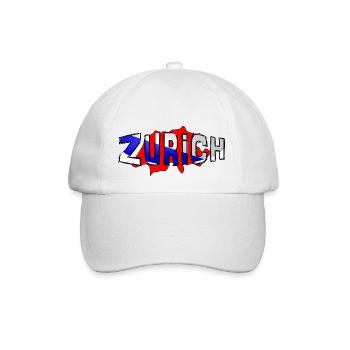 Zürich - Baseballkappe - Weiß/Weiß - Vorne