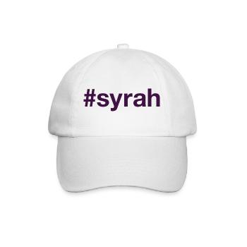 SYRAH Hashtag - Baseballkappe - Weiß/Weiß - Vorne