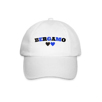 Bergamo Italien - Baseballkappe - Weiß/Weiß - Vorne