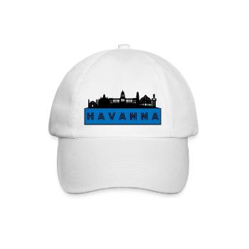 Stadt Havanna - Kuba - Baseballkappe - Weiß/Weiß - Vorne