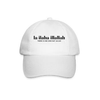La ilaha illallah - Baseballkappe - Weiß/Weiß - Vorne