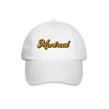 Montreal Retro Script Multicolor Shadow - Baseballkappe - Weiß/Weiß - Vorne