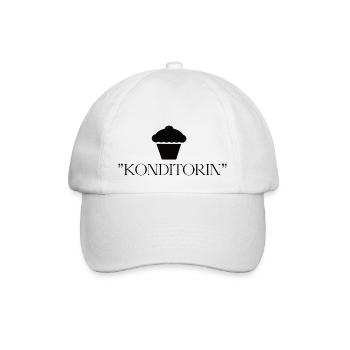 KONDITORIN - Baseballkappe - Weiß/Weiß - Vorne
