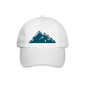 mountains - Baseballkappe - Weiß/Weiß - Vorne