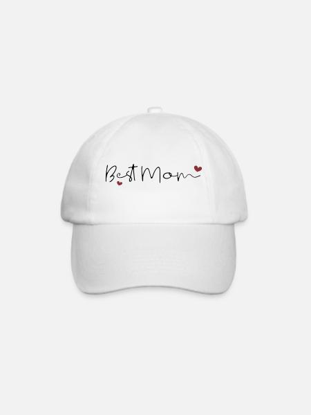 Best Mom Ever - Baseballkappe - Weiß/Weiß