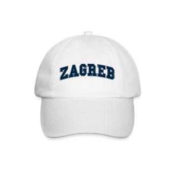 Zagreb Varsity Schriftzug - Baseballkappe - Weiß/Weiß - Vorne