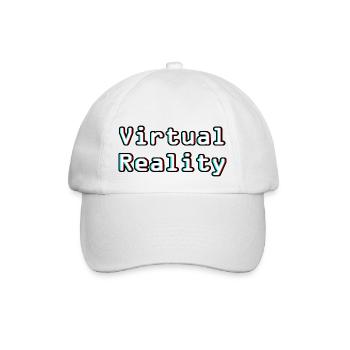 Virtual Reality Unleashed - Digitale Kunst - Baseballkappe - Weiß/Weiß - Vorne