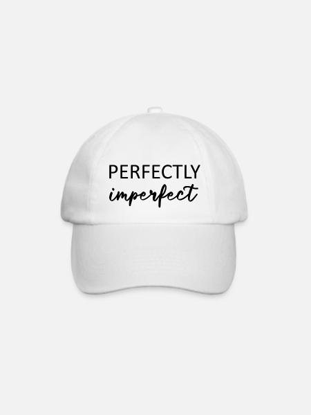 Perfekt unvollkommen - Baseballkappe - Weiß/Weiß