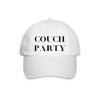 Couch Party - Baseballkappe - Weiß/Weiß - Vorne