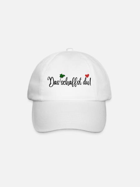 Das schaffst du! - Baseballkappe - Weiß/Weiß