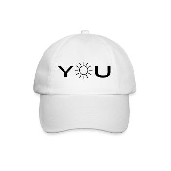 sunshine - Baseballkappe - Weiß/Weiß - Vorne