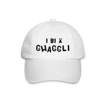 I bi ä Gwaggli - Baseballkappe - Weiß/Weiß - Vorne
