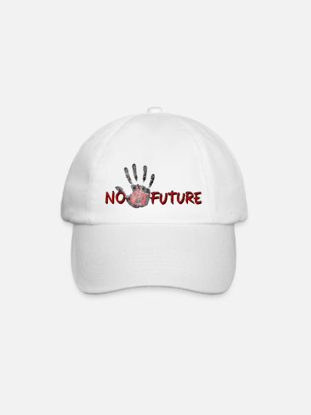 No Future Palm - Baseballkappe - Weiß/Weiß