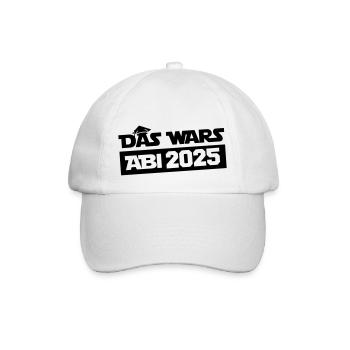 abi das wars 2025 - Baseballkappe - Weiß/Weiß - Vorne