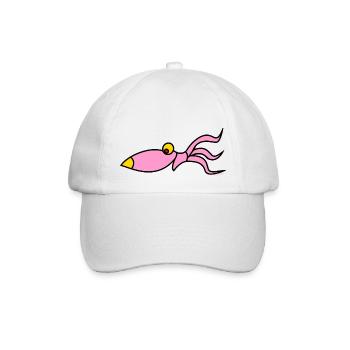 funny squid - Baseballkappe - Weiß/Weiß - Vorne