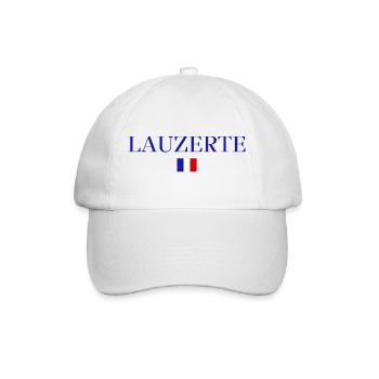 LAUZERTE-Französisches Flaggendesign. - Baseballkappe - Weiß/Weiß - Vorne