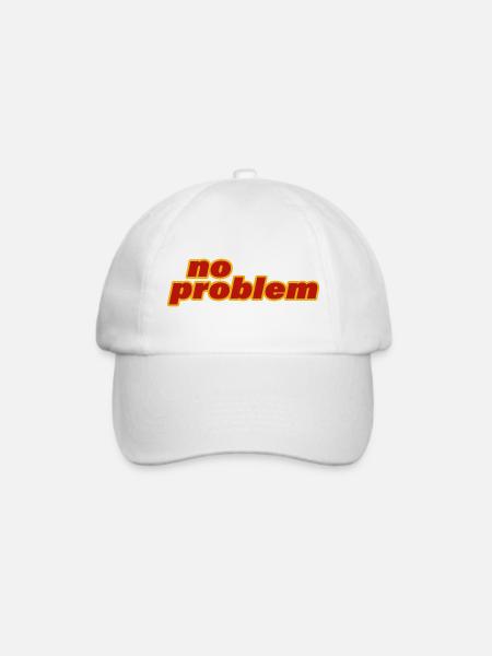 NO PROBLEM - Baseballkappe - Weiß/Weiß