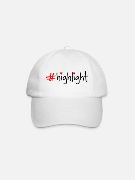 highlight - Baseballkappe - Weiß/Weiß