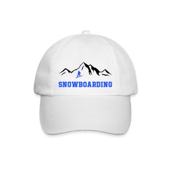 Snowboarding - Baseballkappe - Weiß/Weiß - Vorne