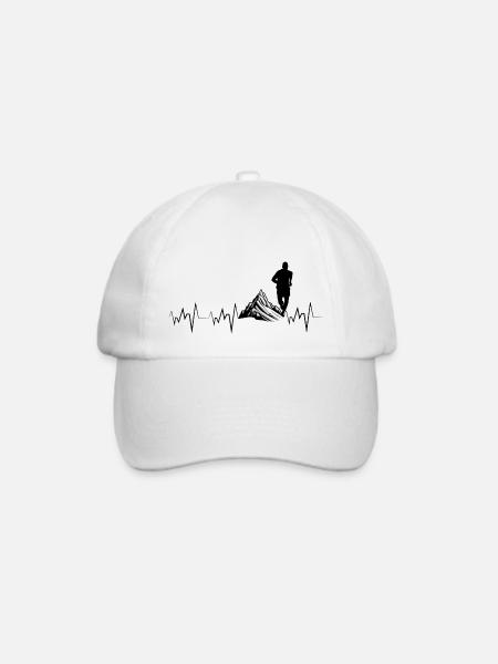 Trail Running Sport - Baseballkappe - Weiß/Weiß