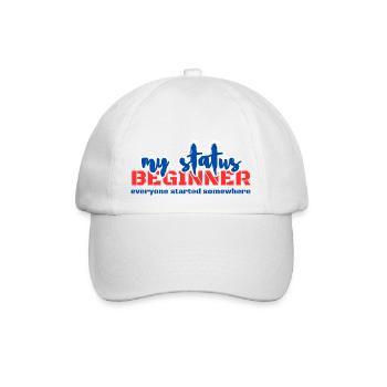 BEGINNER - Baseballkappe - Weiß/Weiß - Vorne