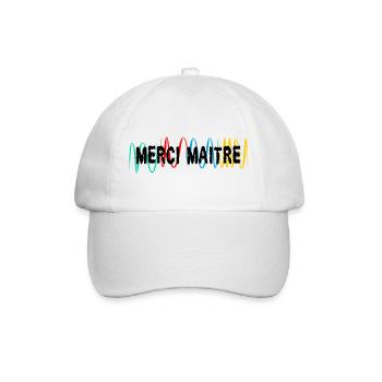 MEISTER. MEISTER. VIELEN DANK. DANKE, MEISTER. MEISTER - Baseballkappe - Weiß/Weiß - Vorne