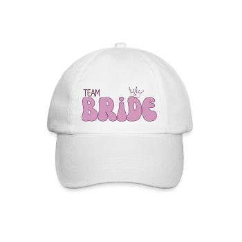Team Bride - Baseballkappe - Weiß/Weiß - Vorne