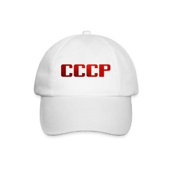Soviet Union - Sowietunion - CCCP - Baseballkappe - Weiß/Weiß - Vorne
