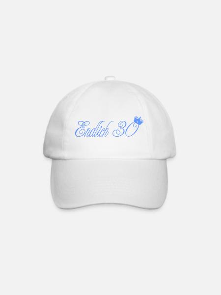 endlich_30 - Baseballkappe - Weiß/Weiß