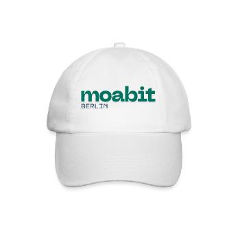 Moabit Berlin Schönes simples Design - Baseballkappe - Weiß/Weiß - Vorne