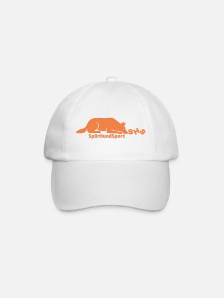 SHS Logo terrakotta - Baseballkappe - Weiß/Weiß