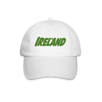 Irland Grün mit Kleeblatt - Baseballkappe - Weiß/Weiß - Vorne