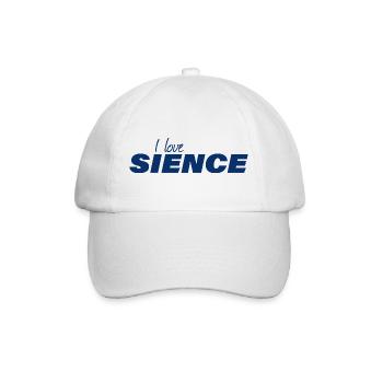 I LOVE SCIENCE - Baseballkappe - Weiß/Weiß - Vorne