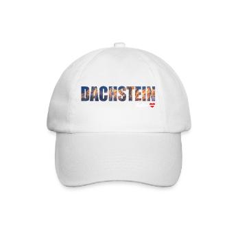 Dachstein Ramsau Österreich Schriftzug - Baseballkappe - Weiß/Weiß - Vorne