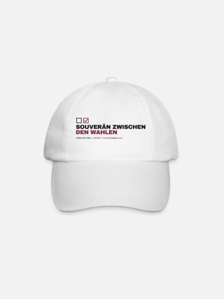 SOUVERÄN ZWISCHEN DEN WAHLEN - Baseballkappe - Weiß/Weiß