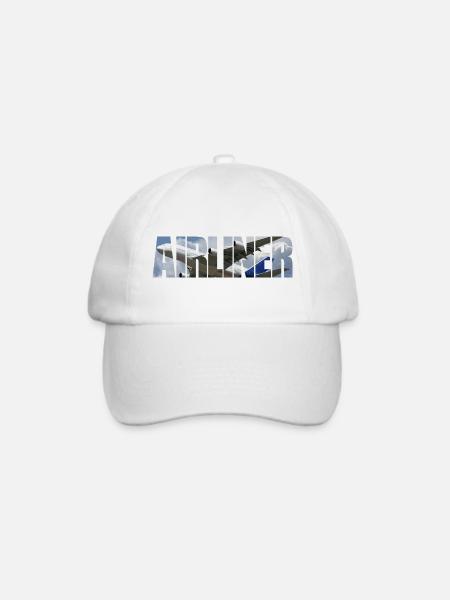 Airliner A-380 - Baseballkappe - Weiß/Weiß