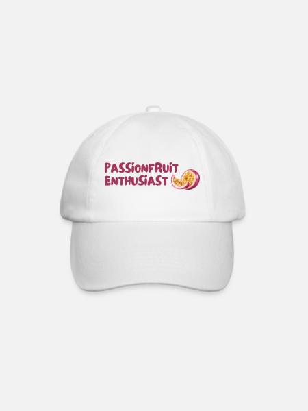 Passionsfrucht Enthusiast - Baseballkappe - Weiß/Weiß
