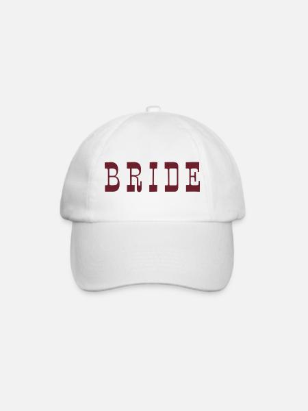 Bride – Burgundy - Baseballkappe - Weiß/Weiß