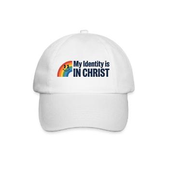 Identität in Christus Regenbogen - Baseballkappe - Weiß/Weiß - Vorne