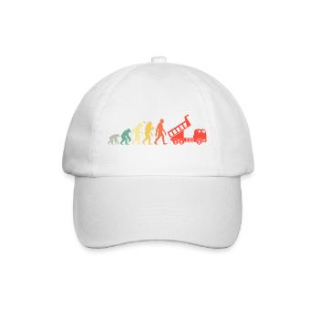Kipplaster Fahrer Evolution - Baseballkappe - Weiß/Weiß - Vorne