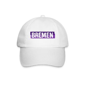 Bremen - Hansestadt - Banner - Baseballkappe - Weiß/Weiß - Vorne