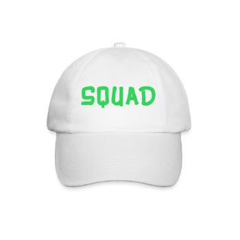squad- - Baseballkappe - Weiß/Weiß - Vorne