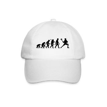 Lacrosse Evolution Für Lacrosse Sport Und Spiel - Baseballkappe - Weiß/Weiß - Vorne