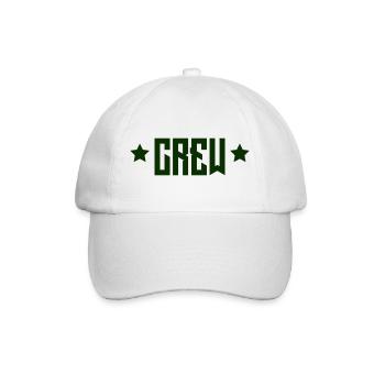 Crew Sterne - Baseballkappe - Weiß/Weiß - Vorne